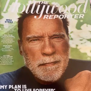 THR Hollywood Reporter collectible 5/17/23 WGA strike Arnold Schwarzenegger new